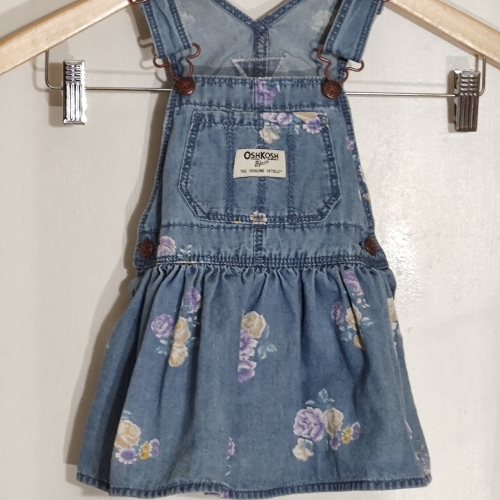 OshKosh B'gosh Blue Floral Kids Denim Dress